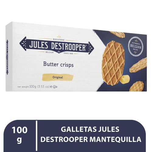 Galletas Dulces Jules Destrooper Galleta Julesdestrooper Mantequill 100g