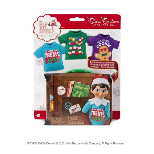 Set Camisetas Elf On The Shelf Diseños Dulces - 4 Uds