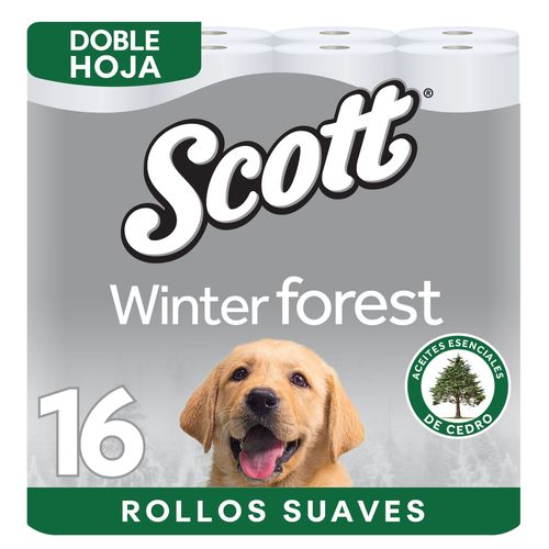 Papel Higiénico Scott Winter Forest Doble Hoja - 16 Unidades