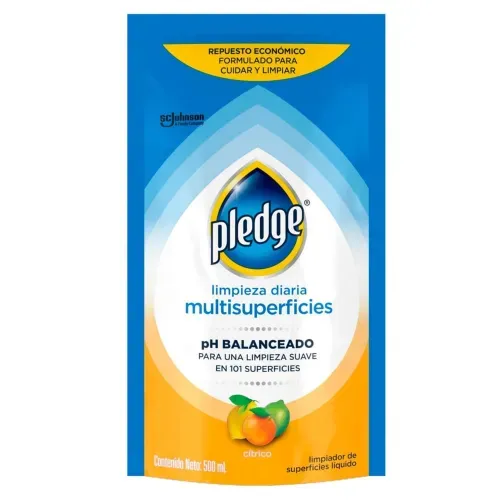 Limpiador Multisuperficies Pledge Cítrico Repuesto - 500 ml