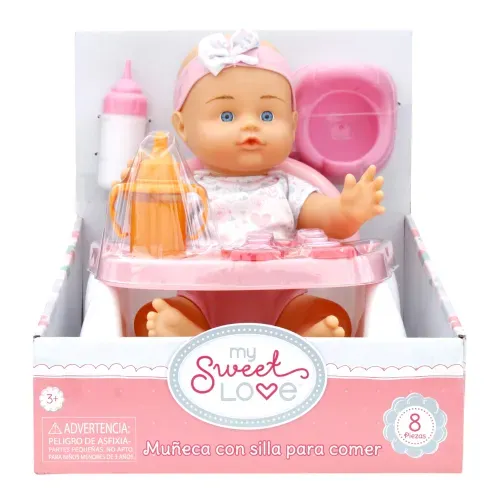 Muñeca My Sweet Love con silla para comer
