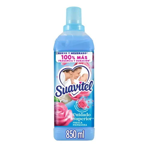 Suavizante de Telas Suavitel Cuidado Superior Fresca Primavera -850 ml