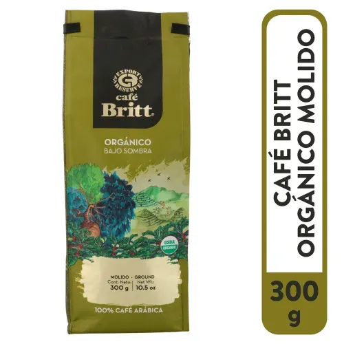 Cafe Britt Organico Molido 300 Gr