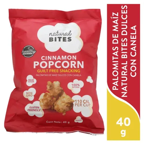 Nat Bites Popcorn Canela 40 Gr