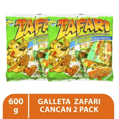 Galleta Can Can Zafari 2pack 600gr