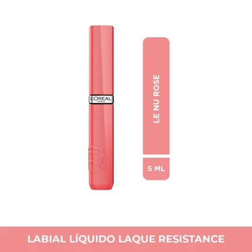 Labial Líquido L'Oreal Infallible Laque Resistance Nu Rose 5ml