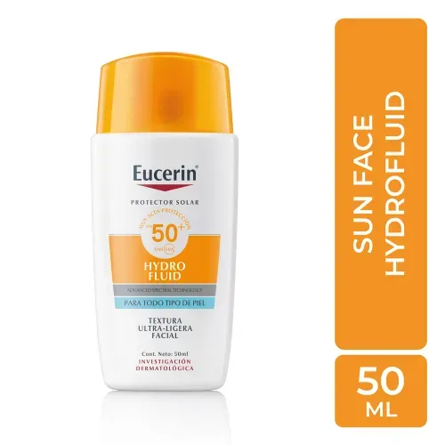 Protector solar facial Eucerin hydro fluid FPS 50 - 50 ml