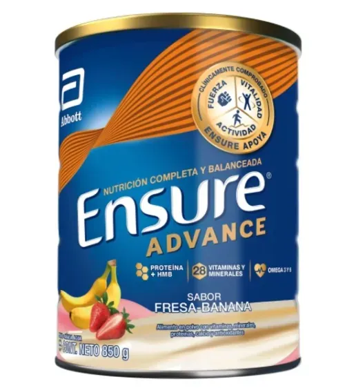 Fórmula Nutricional Ensure® Advance Fresa Y Banana - 850g
