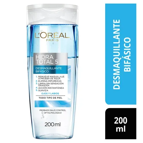 Desmaquillante Bifásico L'Oréal Paris Hidra Total 5 200ml