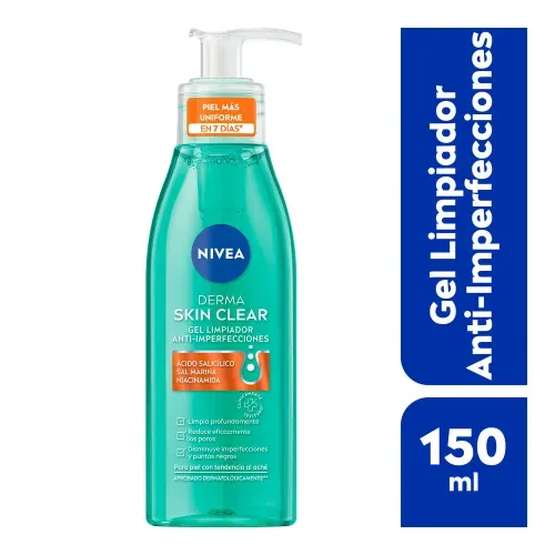 Gel limpiador Nivea derma skin - 150 ml