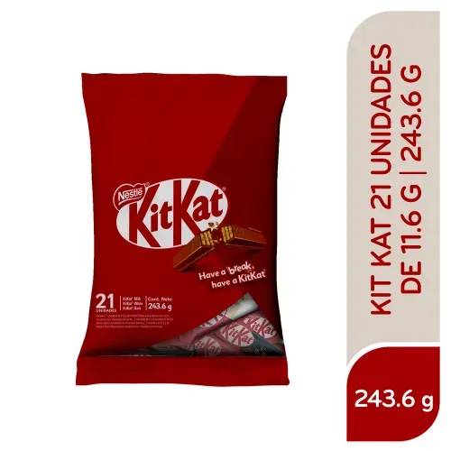 Chocolate Kit Kat Pack 21 Unidades - 243,6 g