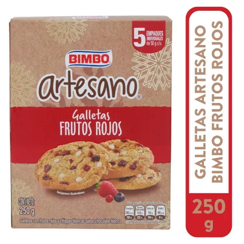 Galleta Artesano Fruto 5p 250 g