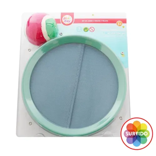 Set de juego Play Day 2 discos y pelota - 3 Uds
