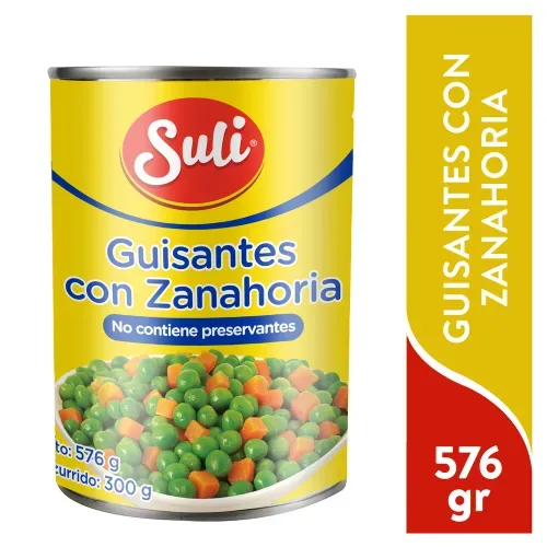 Guisantes Suli Con Zanahoria - 576 g