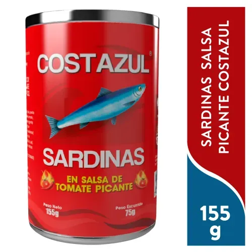 Sardinas Costazul en salsa de tomate picante - 155 g