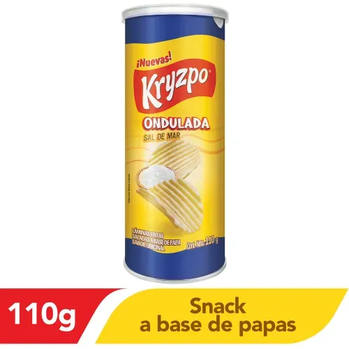 Papas Kryzpo Onduladas Sal de Mar - 110 g
