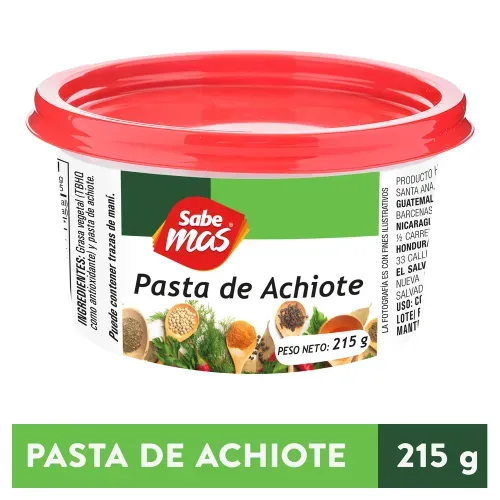 Achiote Sabemas En Pasta - 215 g