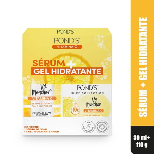 Serum + Gel Hidratante Ponds con vitamina C - 30 ml + 110 g