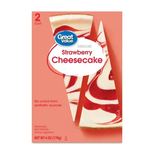 Cheesecake Great Value Sabor Fresa 2 Rebanadas - 170 g