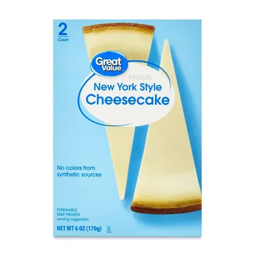 Cheesecake Great Value New York 2 Rebanadas - 170 g