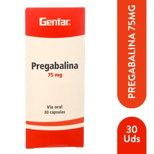 Pregabalina Genfar 75Mg X 30 C£Psulas