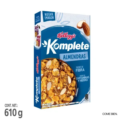 Cereal Kelloggs Komplete Almendras - 610 g