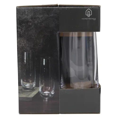 Ht Set De 4 Vasos De Vidrio 220ml