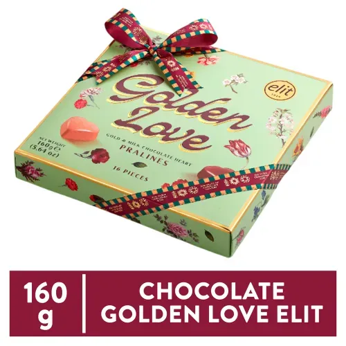 Chocolate Elit Amor Dorado Verde160gr
