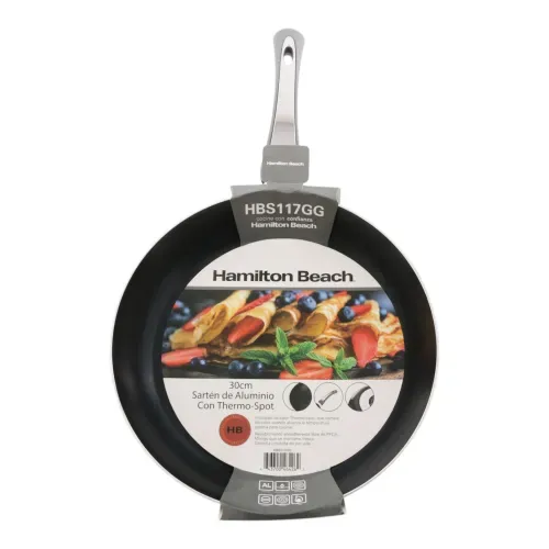 Sartén de aluminio Hamilton Beach de 30 cm con thermo-spot