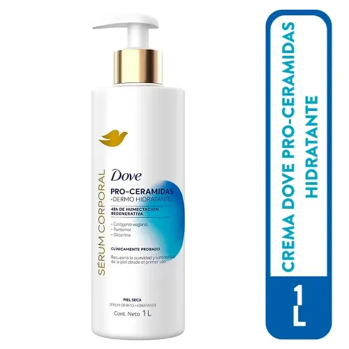 Crema Dove Pro Ceramidas + Dermo Hidratante - 1 L