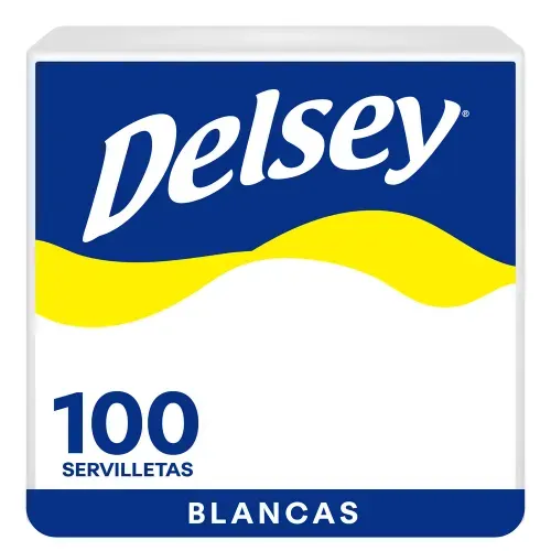 Servilletas Delsey Blanca - 100 Unidades