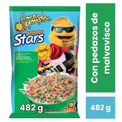 Cereal Quaker Honey Monster Marshmallow Stars - 482 g
