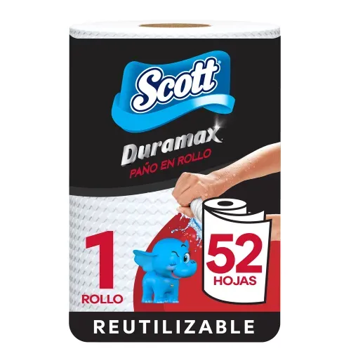 Toalla de Papel Reutilizable Scott Duramax  52 Hojas - 1 Rollo