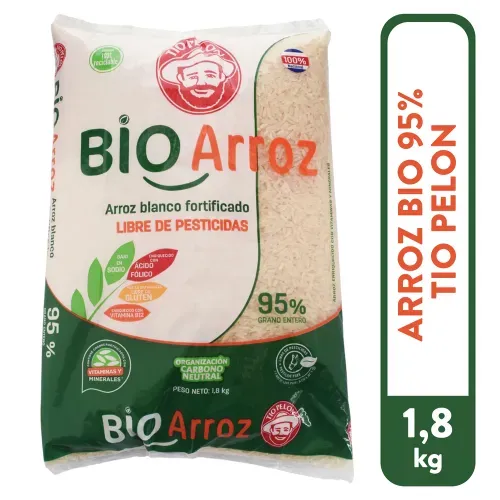 Arroz Tío Pelón Bio 95% grano entero - 1800 g