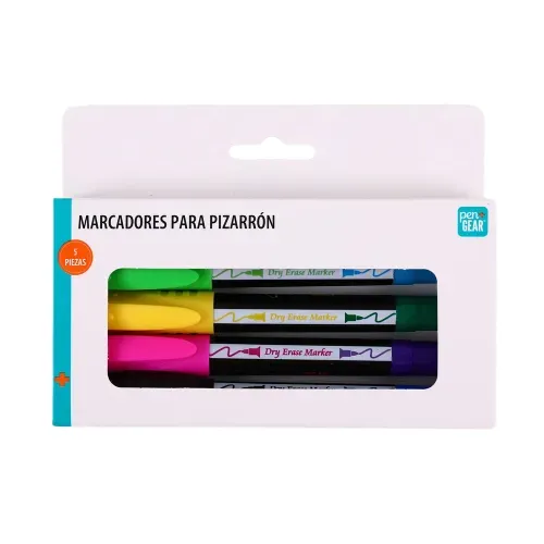 Marcadores Pen Gear para pizarra - 5 pzas