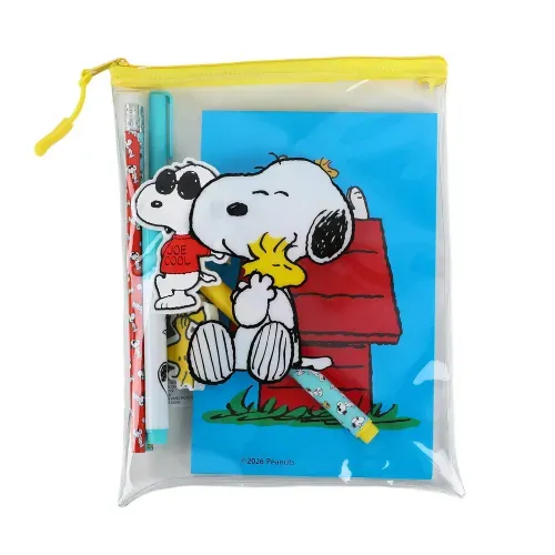 Libreta Snoopy con accesorios