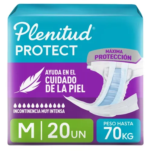Pañales para Adultos Plenitud Protect M - 20 Unidades