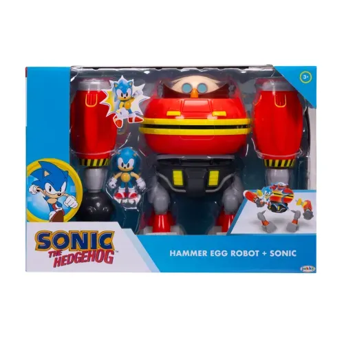 Figura Sonic deluxe playset Hammer Egg Ro plástico - 2 Uds
