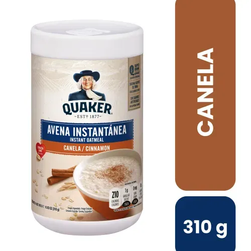 Avena Instantánea Quaker Canela Tarro  - 310 g