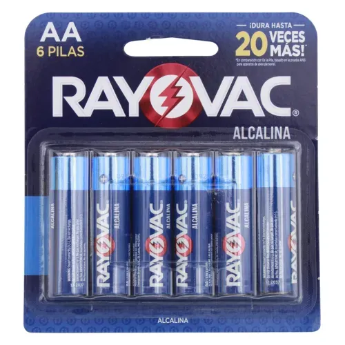 Batería Rayovac Alcalina AA - 6 Unidades