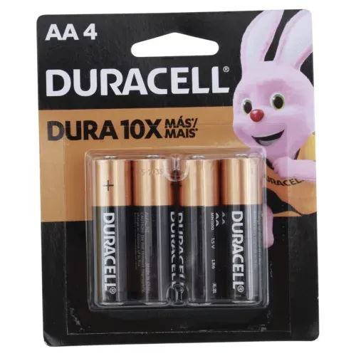 Batería Duracell Alcalina AA Basico - 4unidades