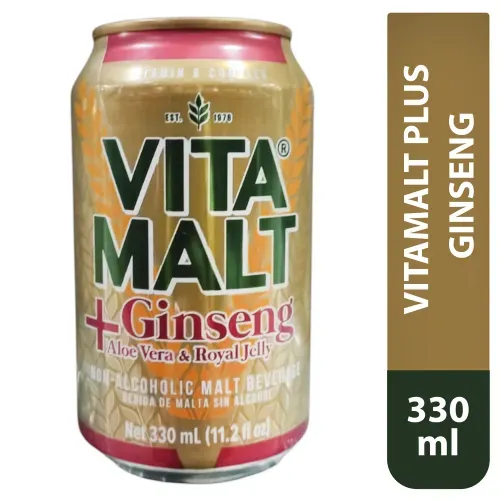Vitamalt Plus Ginseng Lata - 330 ml