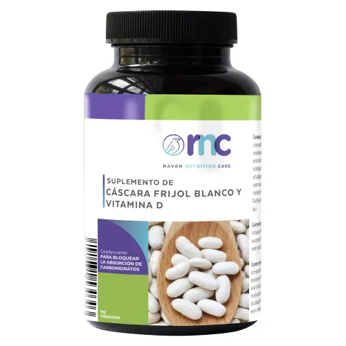 Cáscara de Frijol Blanco marac RNC Vitamina D 90 cápsulas