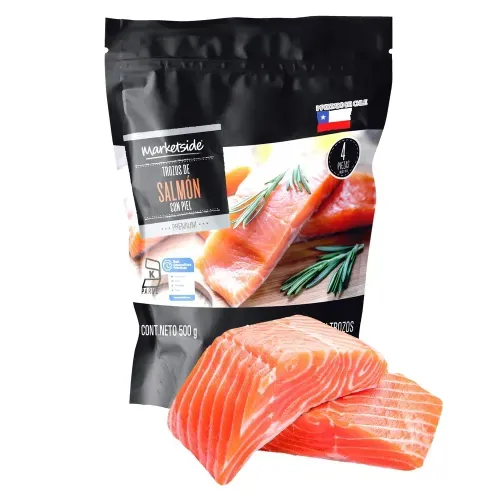 Trozos De Salmón Marketside Con Piel - 500 g
