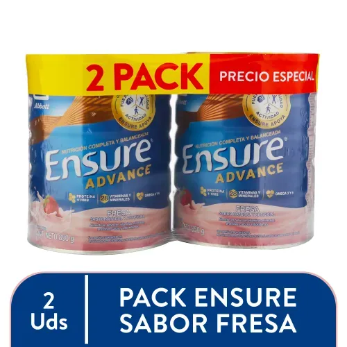 Ensure Advance Fresa 850gr 2pack