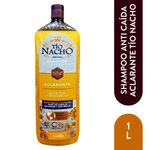 Shampoo Tío Nacho Aclarante Jalea Real + Manzanilla -1L