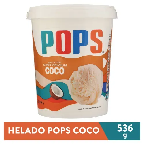 Helado Pops Coco - 536 g