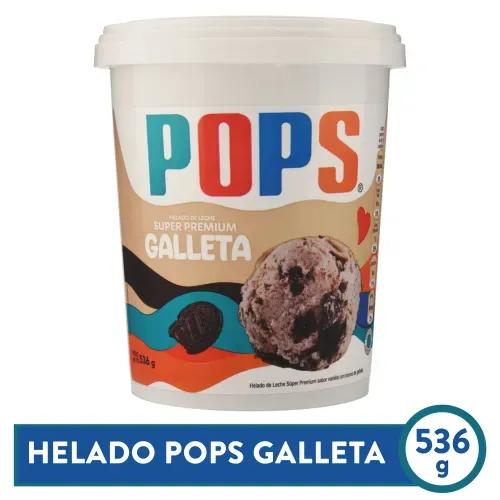Helado Pops Galleta - 536 g
