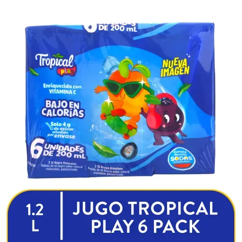 Té Frío Tropical Play Surtido 6 Pack - 200ml