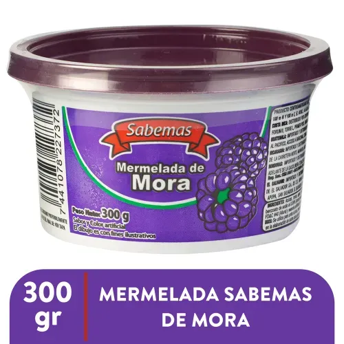 Mermelada Sabemas Mora En Cremera - 300 g
